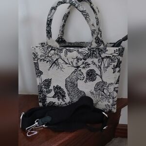 A New Day Leopard Canvas Purse